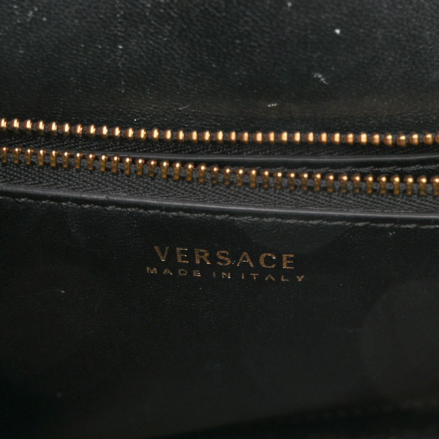 Versace Calfskin Medium La Medusa Top Handle Handbag Black 6 of 12