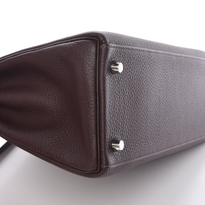 Hermes Togo Kelly Retourne 32 Chocolate 8 of 39