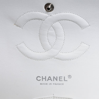 Chanel Caviar Quilted Medium Double Flap White 6 of 8