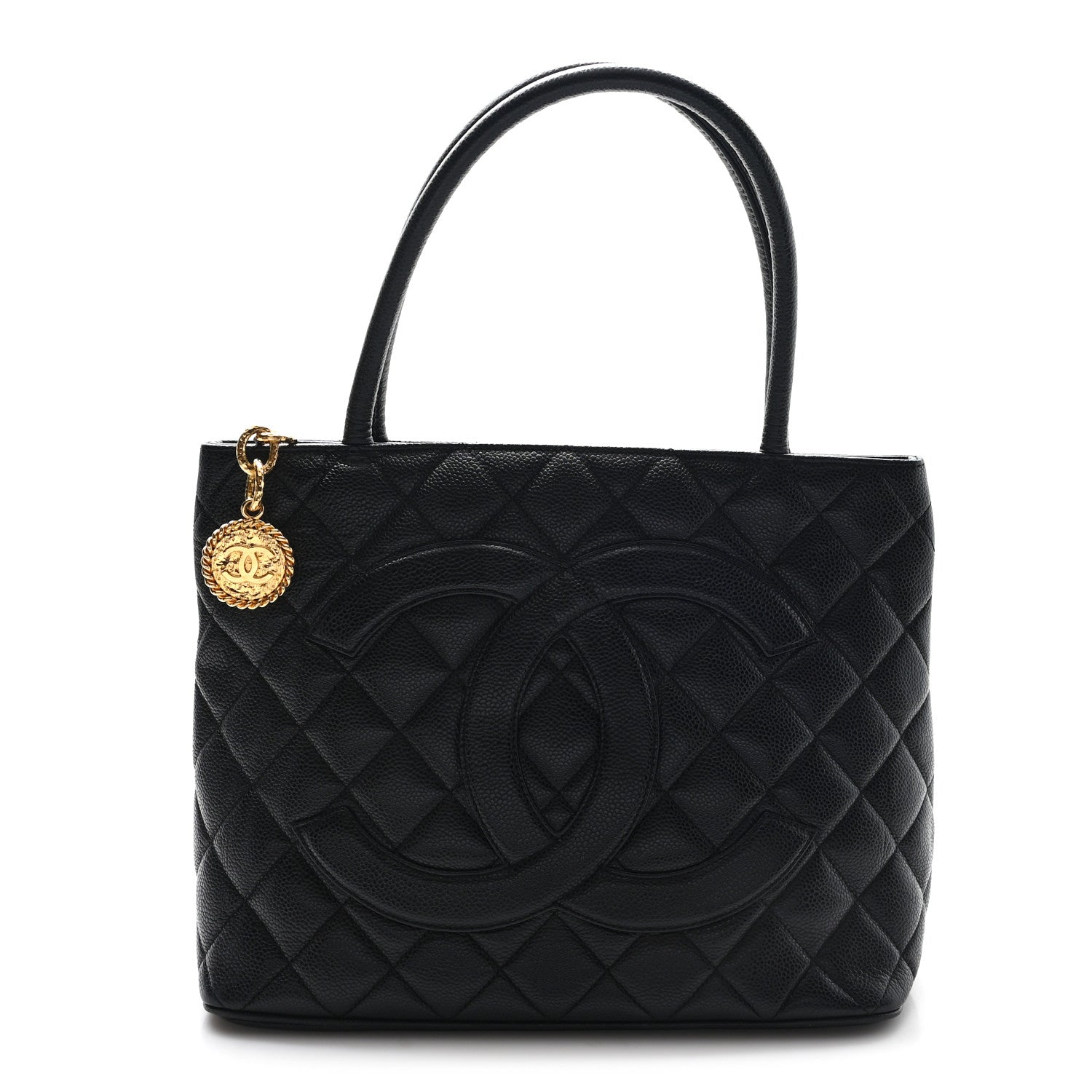 Chanel Caviar Quilted Medallion Tote Black 1 of 10