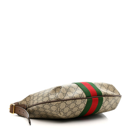 Gucci GG Supreme Monogram Web Small Ophidia Half Moon Hobo Brown 4 of 16