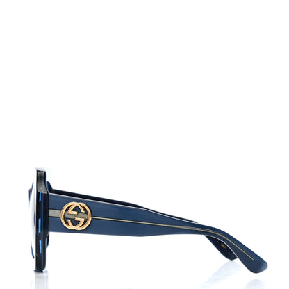 Gucci Acetate Square Web Frame GG0178S Sunglasses Navy 3 of 4