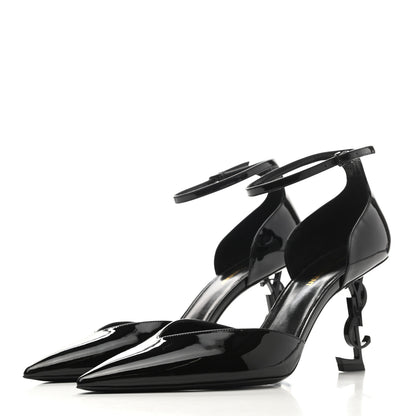 Saint Laurent Patent Opyum D'Orsay Pumps 40.5 Black 3 of 10