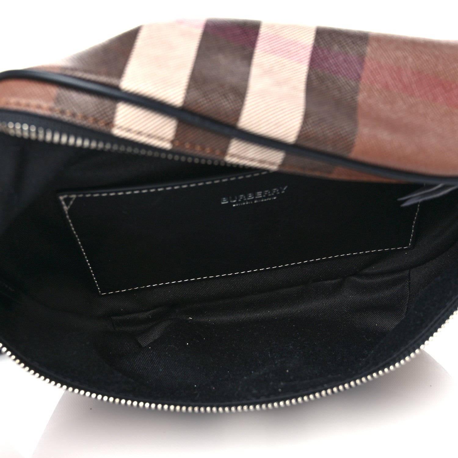 Burberry E-canvas Check Cason Bum Bag Dark Birch Brown 5 of 8
