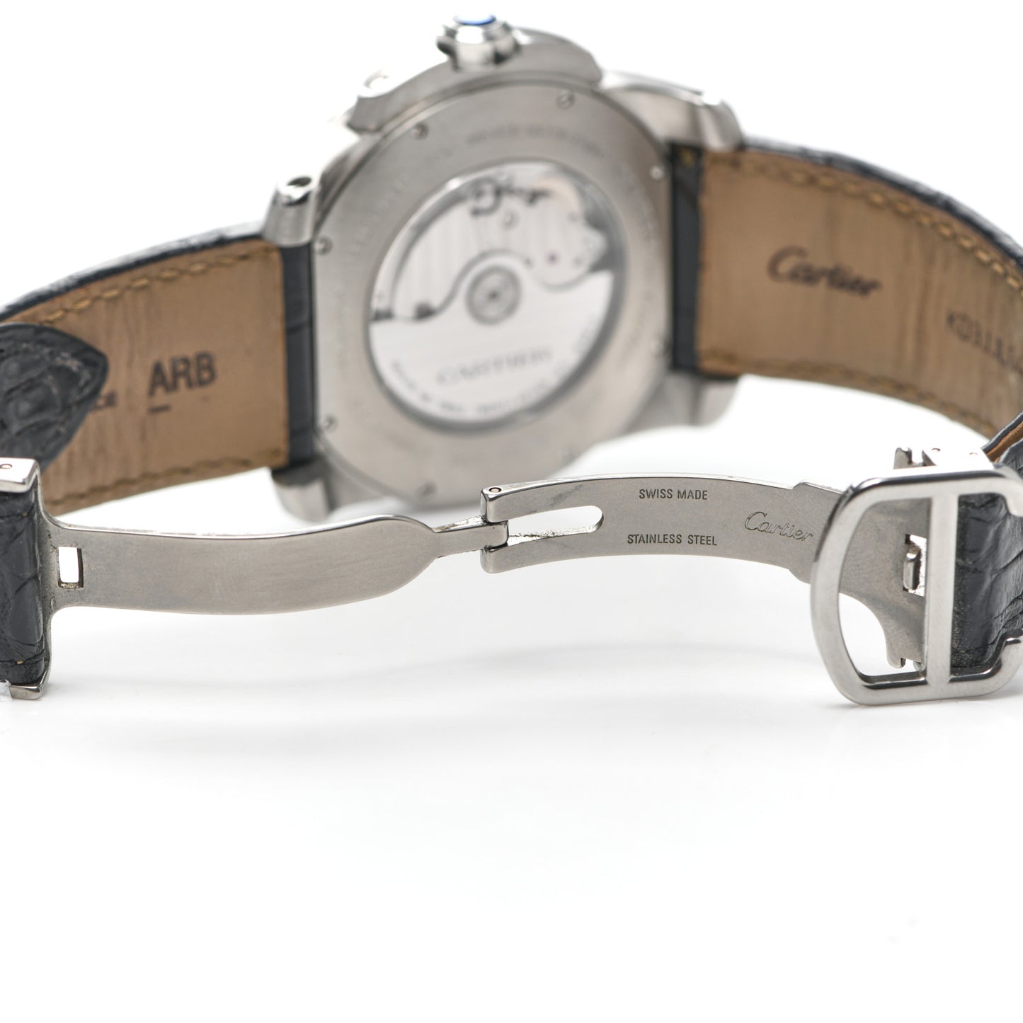 Stainless Steel Alligator 42mm Calibre de Cartier Automatic Watch