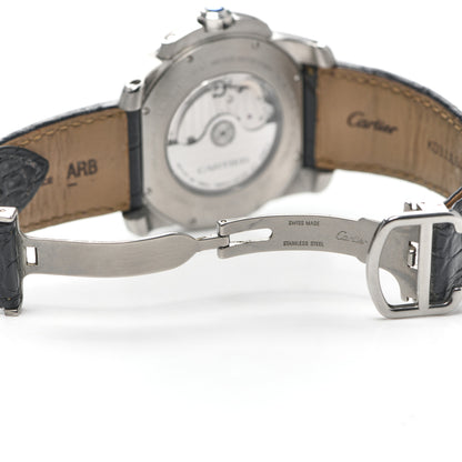 Cartier Stainless Steel Alligator 42mm Calibre de Cartier Automatic Watch 6 of 6