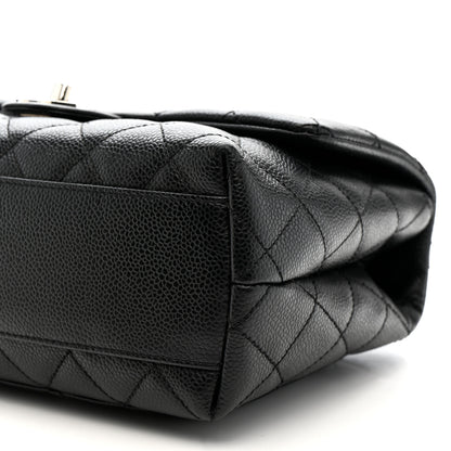 Chanel Caviar Quilted Medium Kelly Flap Bag Black 10 of 11