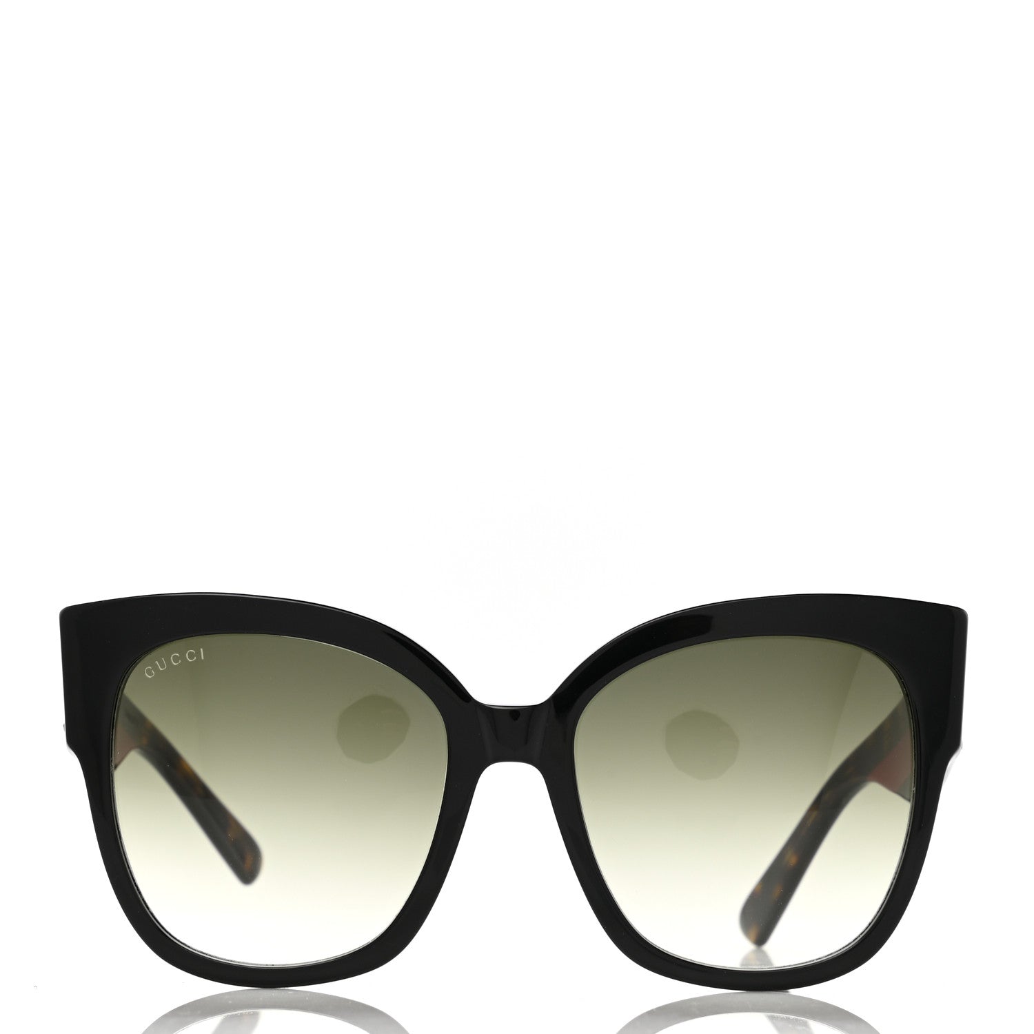 Gucci Square Frame Web Sunglasses GG0059S Black Tortoise 2 of 8