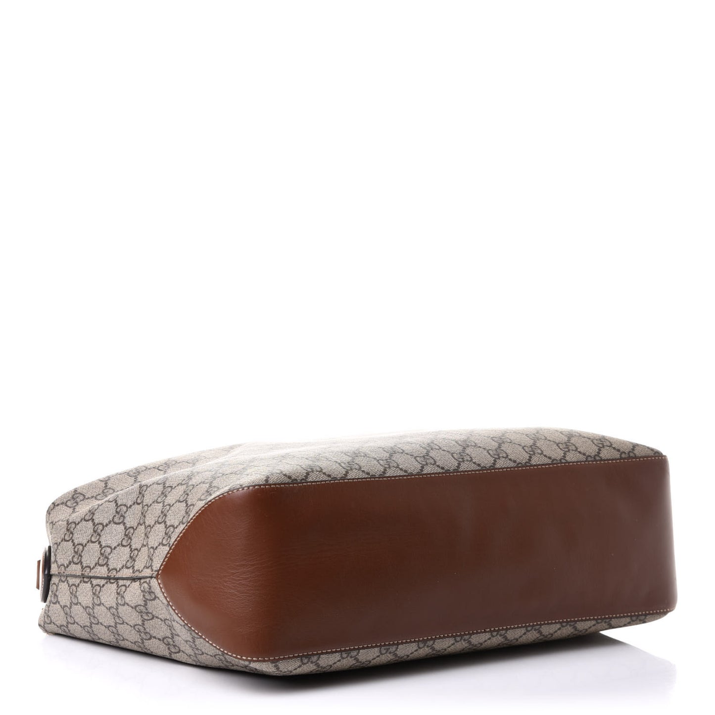 GG Supreme Monogram Large Linea A Hobo Light Brown