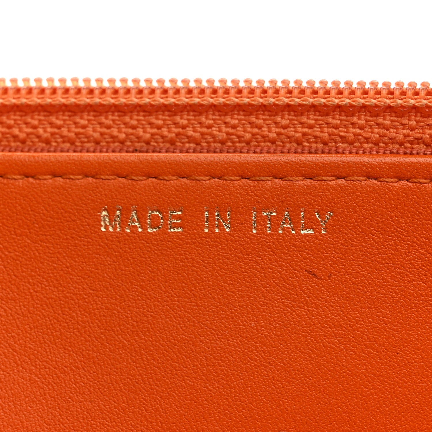 Chanel Snakeskin Wallet On Chain WOC Orange 7 of 11