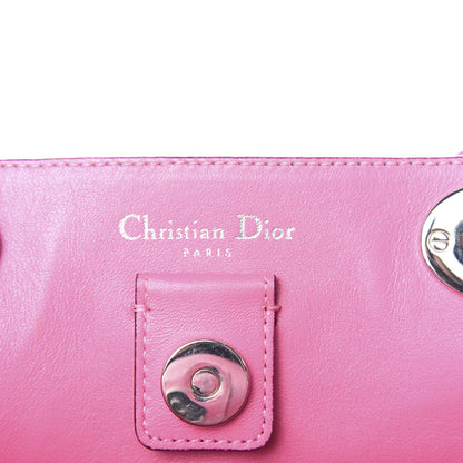 Christian Dior Smooth Calfskin Medium Tri-Color Diorissimo Bag Navy Pink 7 of 11