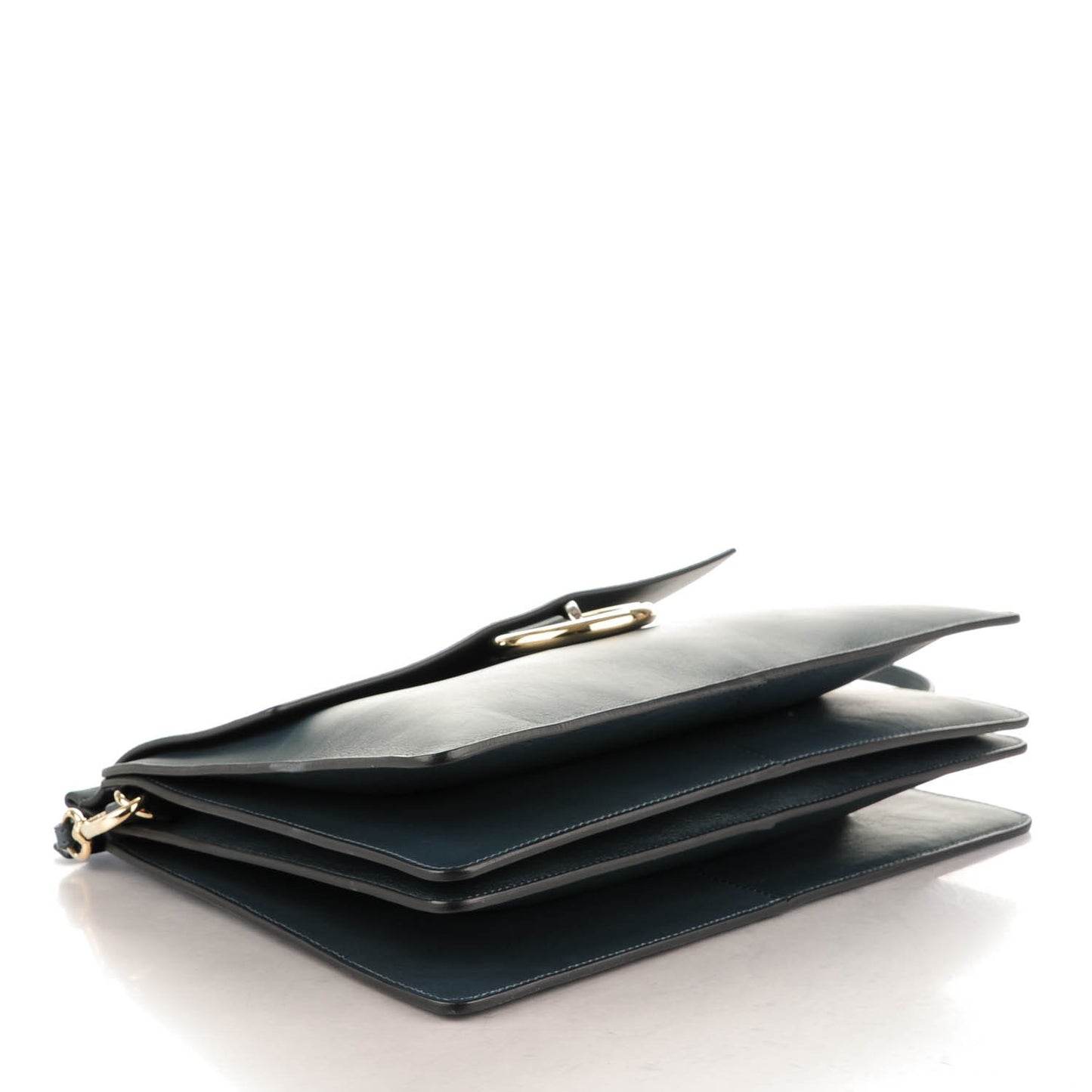 Suede Calfskin Medium Faye Shoulder Bag Silver Blue