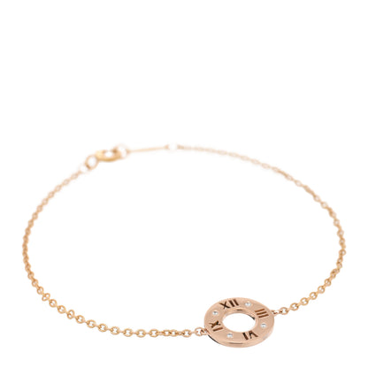 Tiffany 18K Rose Gold Diamond Atlas Pierced Bracelet 1 of 3