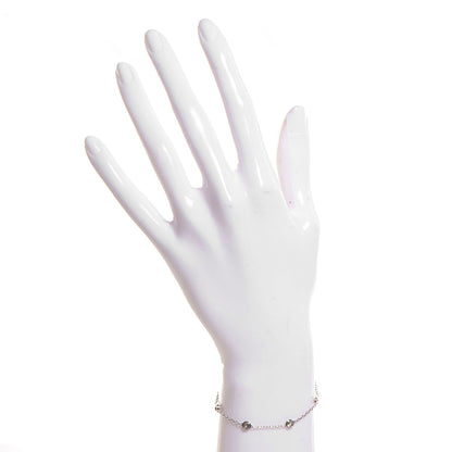 Cartier 18K White Gold 7 Diamond D'Amour Station Bracelet 2 of 4