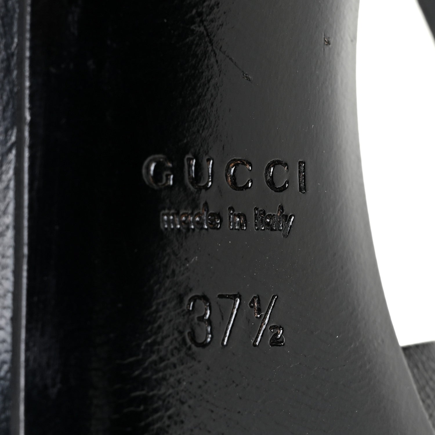 Gucci Nappa Studded Melville Sandals 37.5 Black 9 of 14