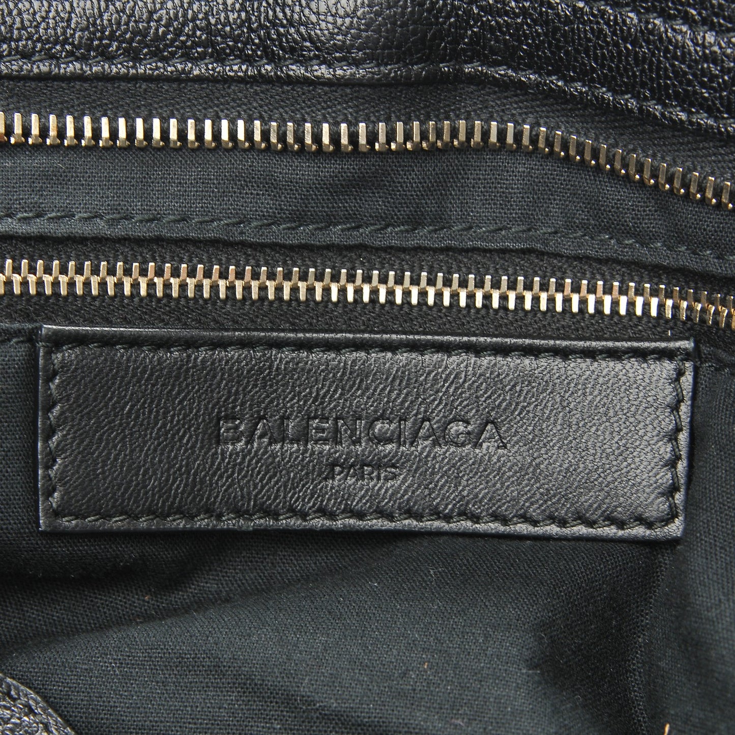 Chevre Gold Metallic Edge Hardware City Black