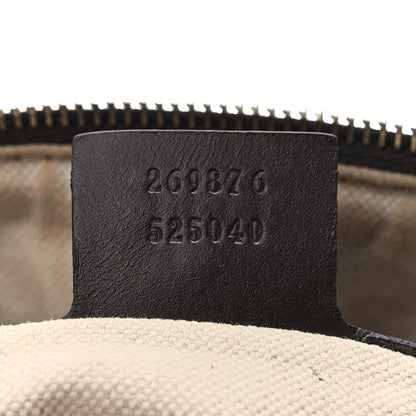 Gucci Monogram Vintage Web Small Boston Dark Brown 7 of 18