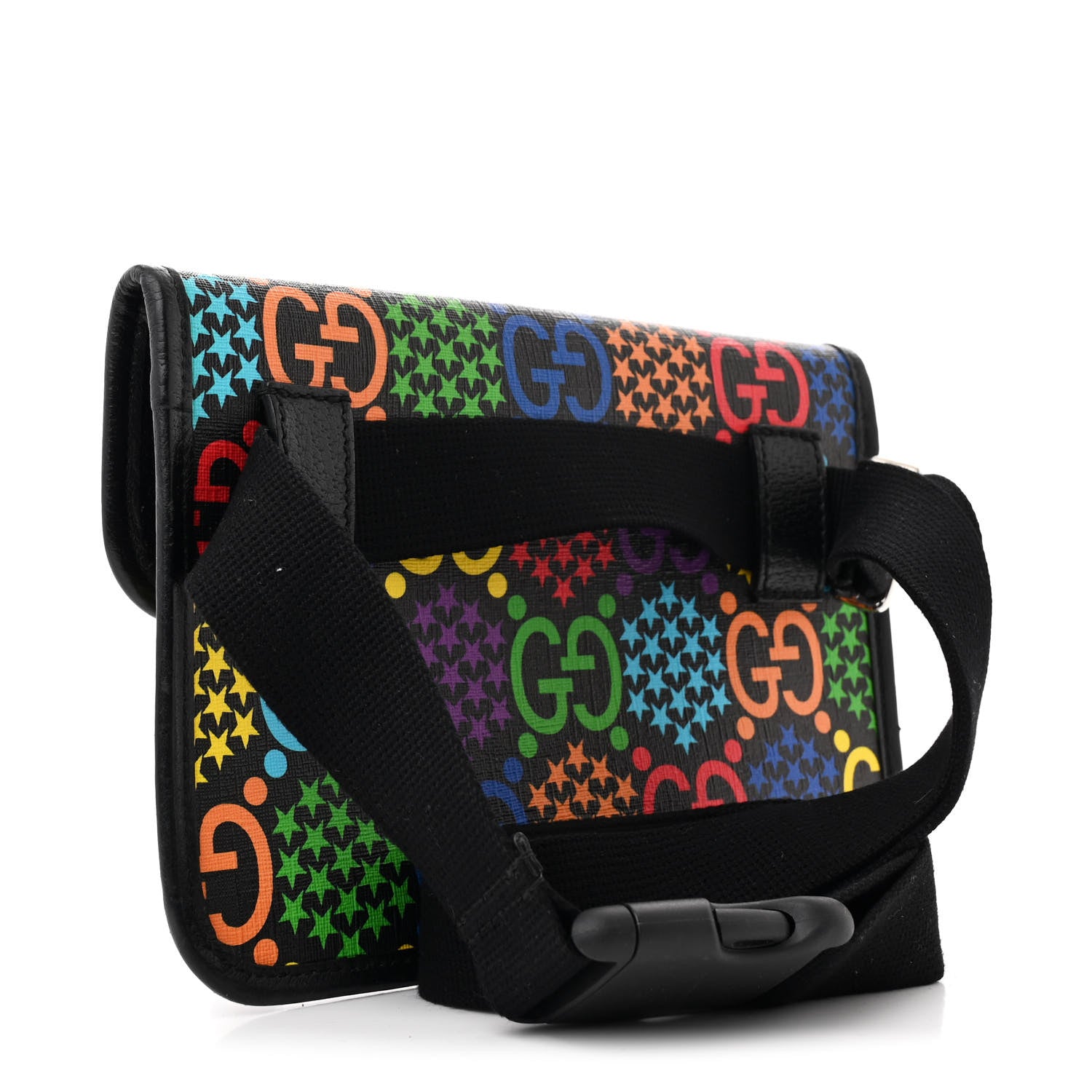 Gucci GG Supreme Monogram Psychedelic Slim Belt Bag Black 3 of 10