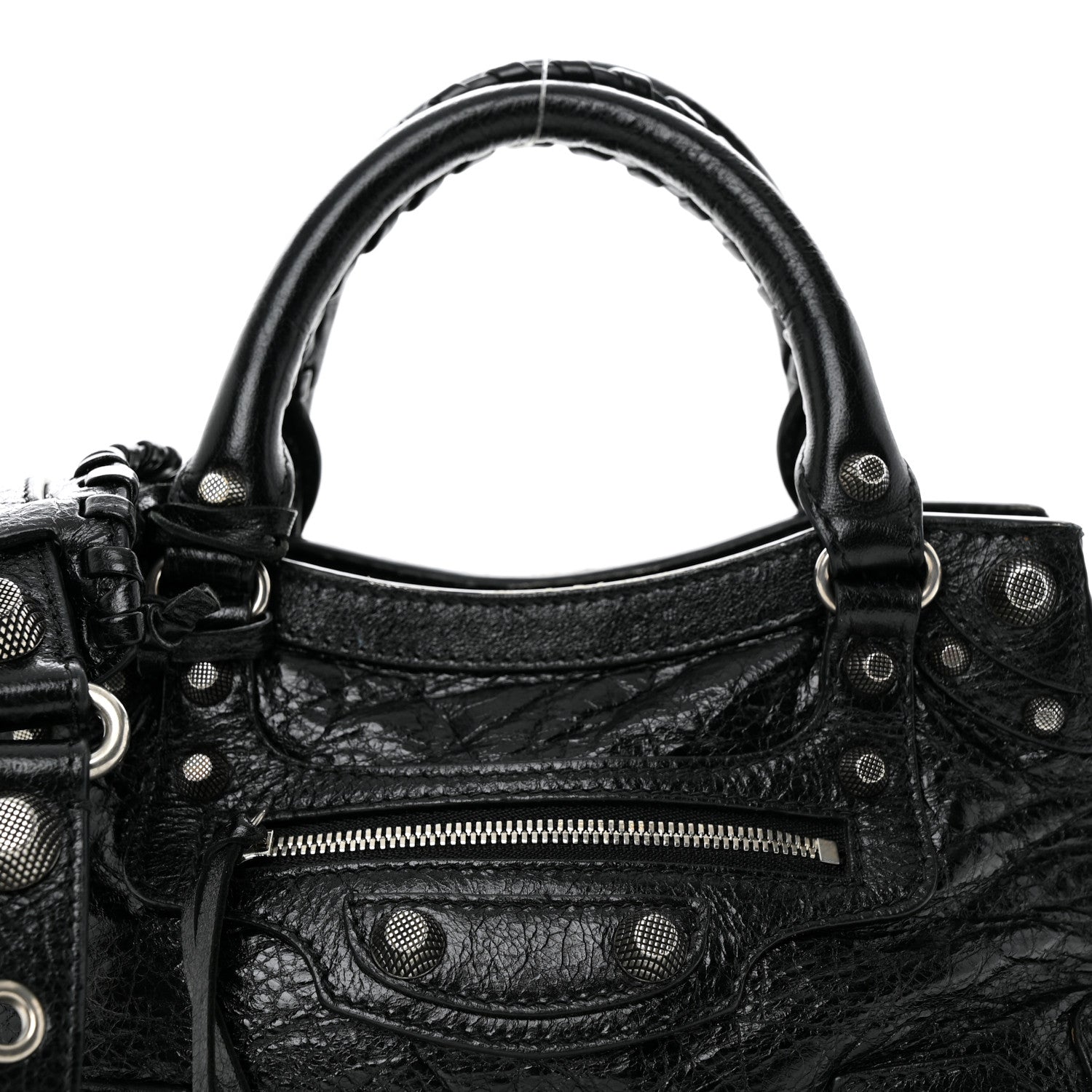 Balenciaga Agneau Arena Neo Cagole Handbag XS Black 8 of 10