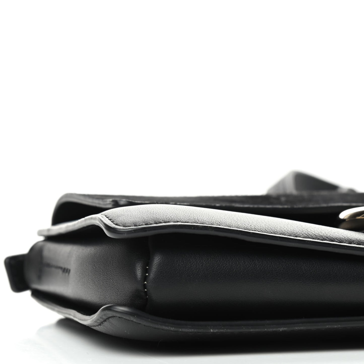 Suede Calfskin Small Faye Shoulder Bag Black