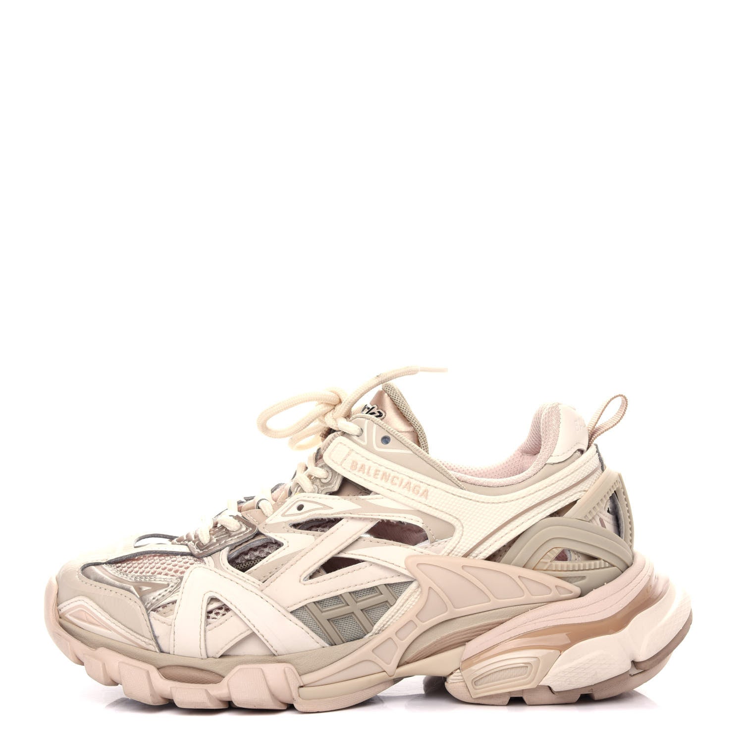 Balenciaga Rubber Mesh Bi-Color Womens Track.2 Open Sneakers 36 Nude 1 of 11