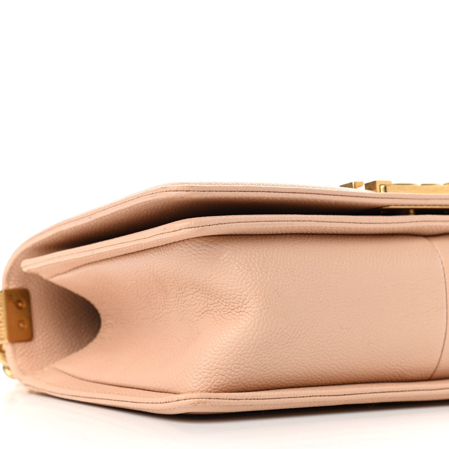 Chanel Caviar Quilted Medium Boy Flap Beige 8 of 9