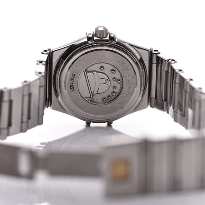 Omega Stainless Steel Diamond Bezel 22mm Constellation Quartz Watch Black 1465.51.00 6 of 8
