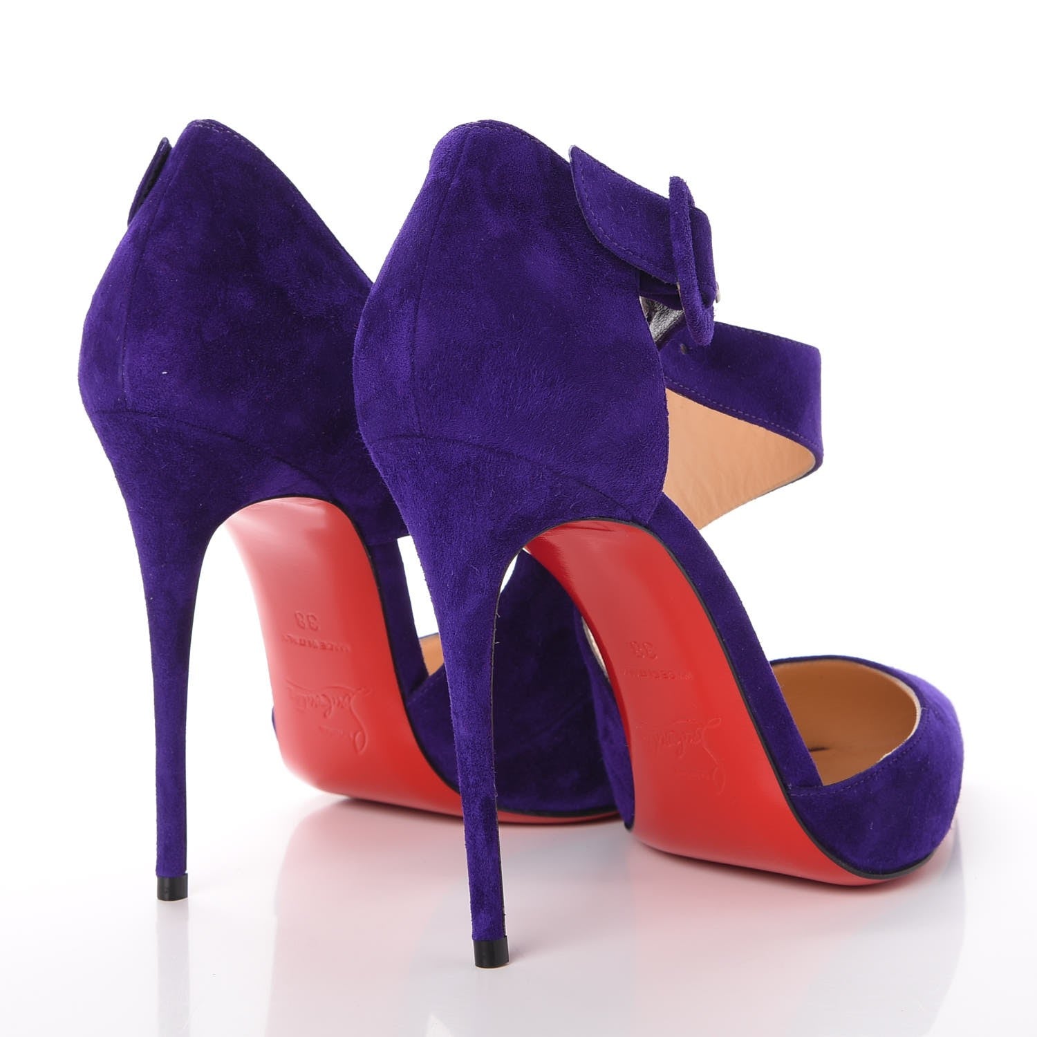 Christian Louboutin Veau Velours Sharpeta 100 Pumps 38 Etincelle 4 of 8