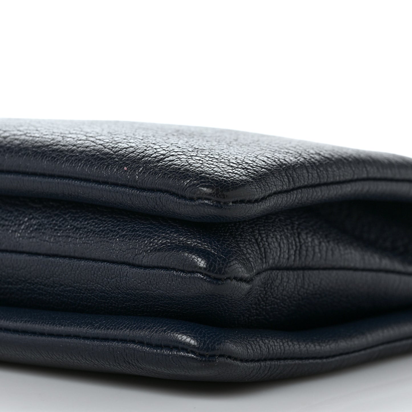 Goatskin Large Trio Crossbody Bag Dark Blue
