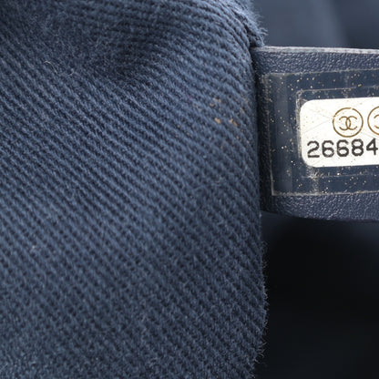 Chanel Canvas Extra Large Double Face Shopping Tote Navy 7 of 11