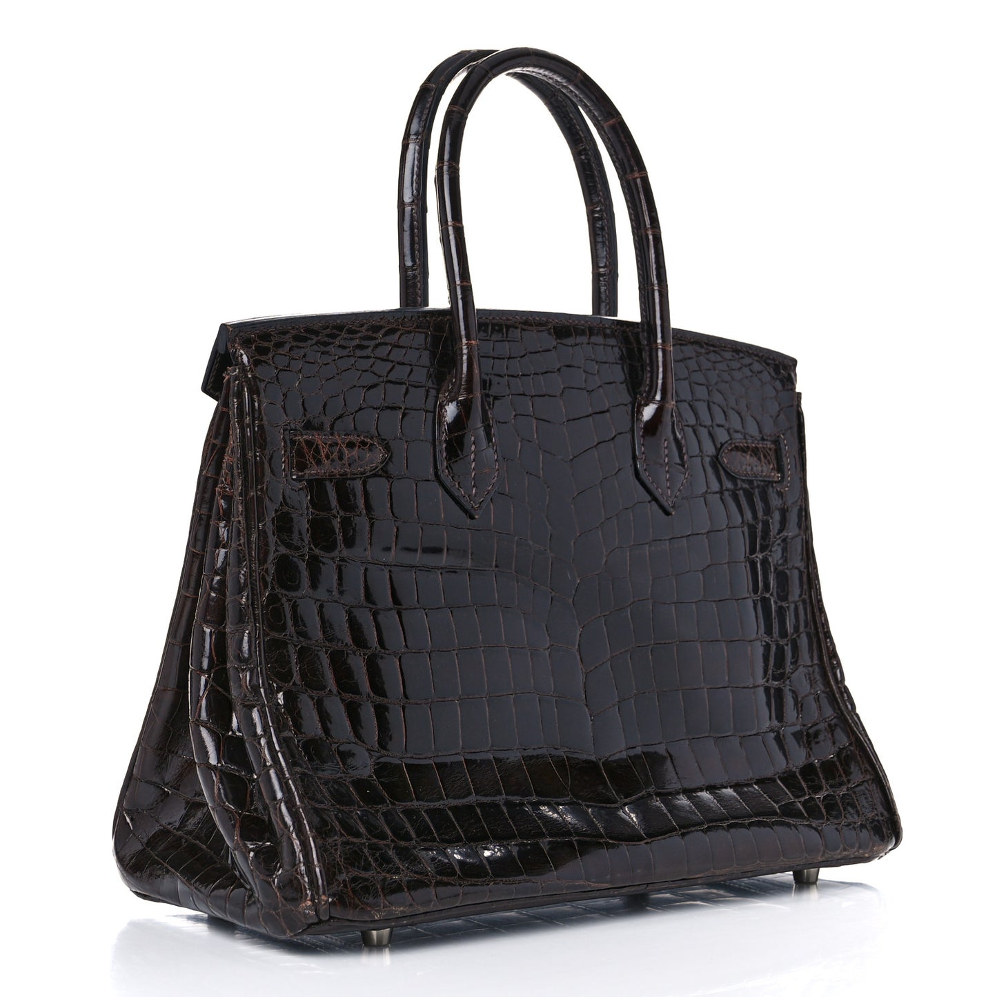 Shiny Niloticus Crocodile Birkin 30 Havane