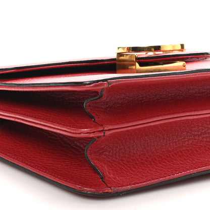 Gucci Dollar Calfskin Small Interlocking G Shoulder Bag Red 9 of 10