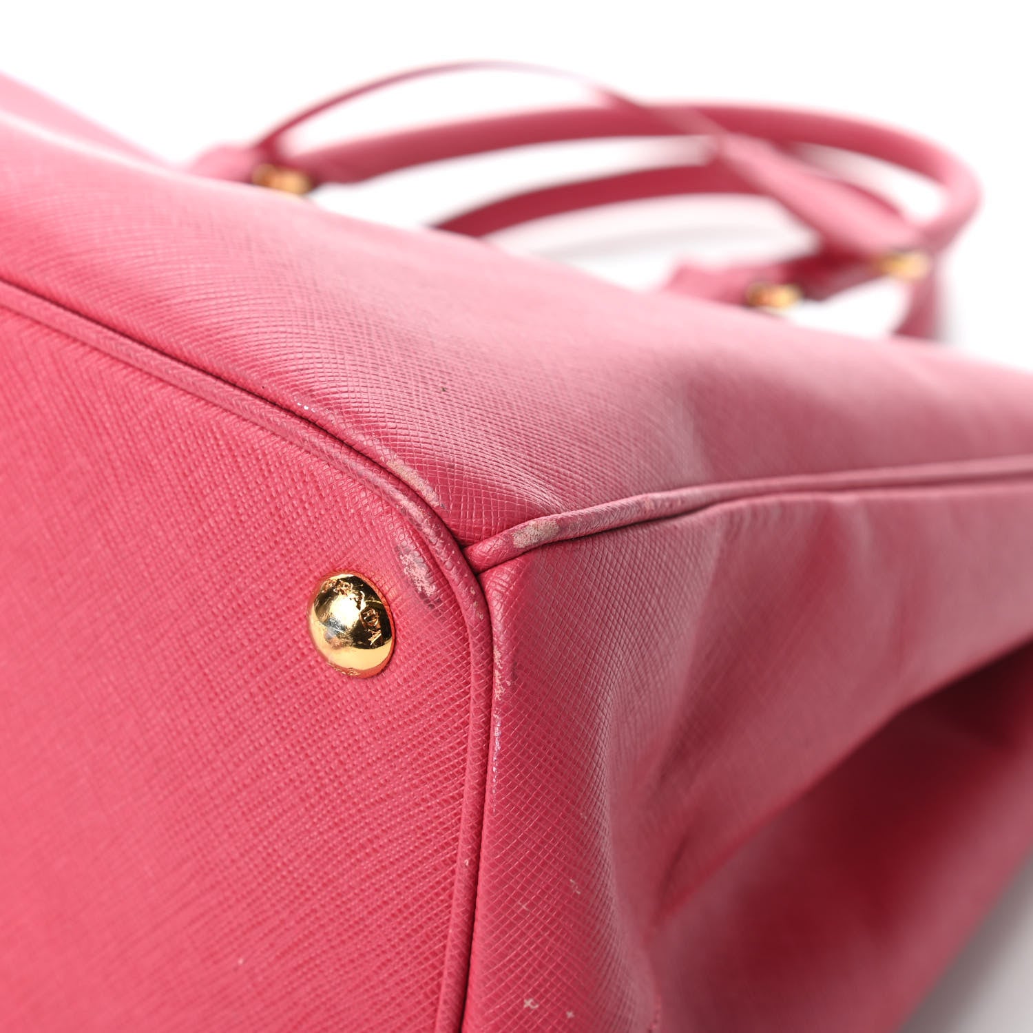 Prada Saffiano Large Galleria Double Zip Tote Peonia 13 of 14