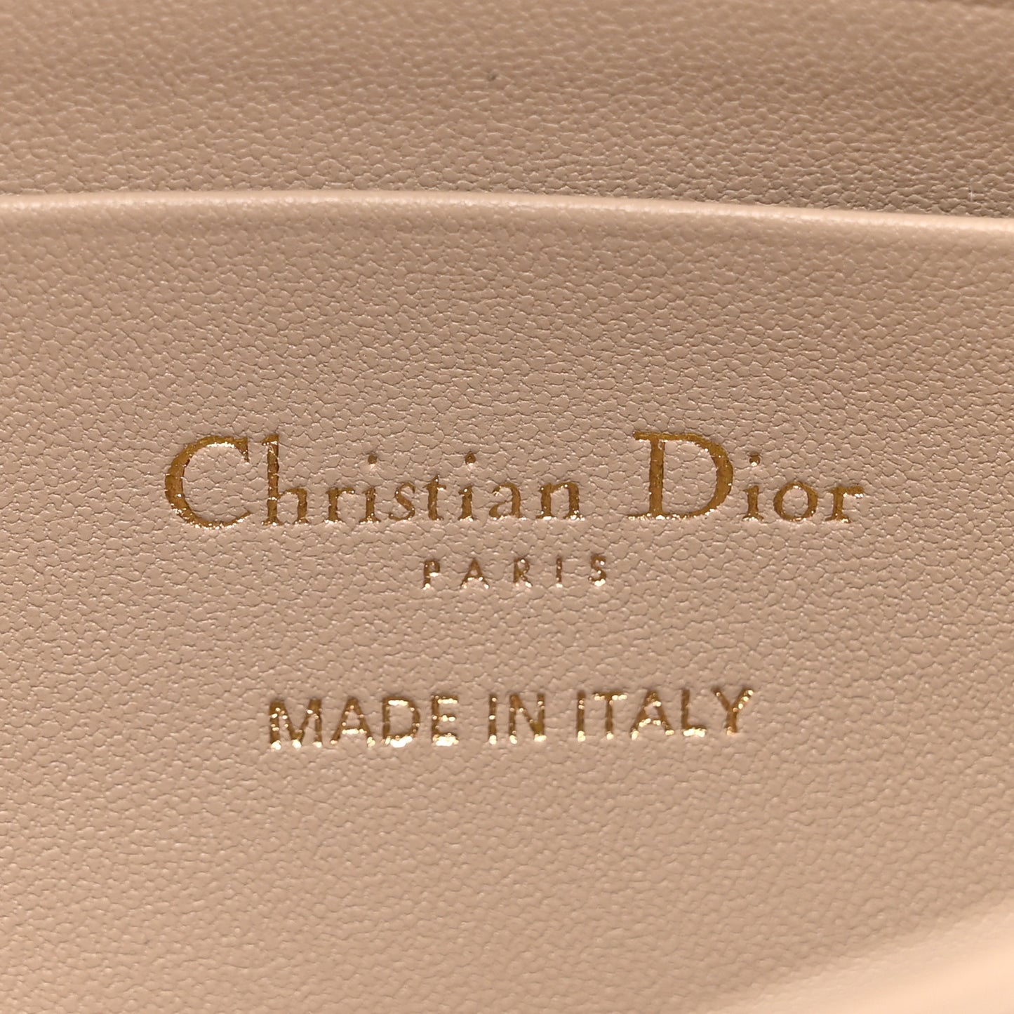 Metallic Lambskin Cannage Mini My Dior Bag Gold