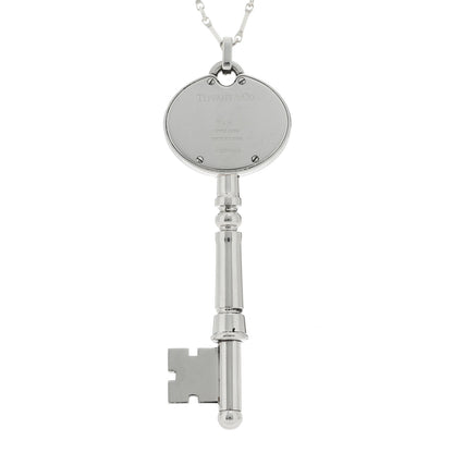 Tiffany Stainless Steel Key Pendant Necklace Watch 3 of 7