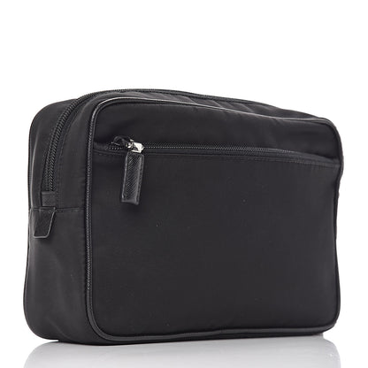 Prada Tessuto Nylon Saffiano Wristlet Black 3 of 10