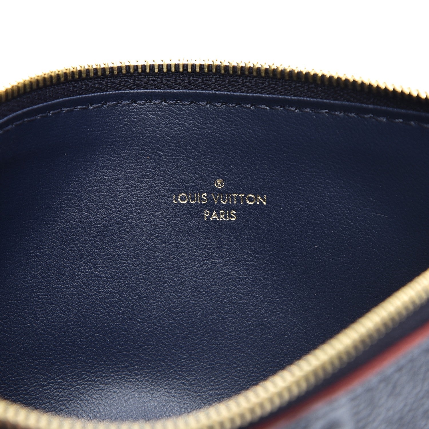 Louis Vuitton Empreinte Felicie Chain Wallet Zippered Insert Marine Rouge 6 of 7