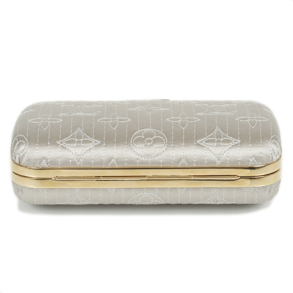 Monogram Motard Minaudiere Clutch Pearl