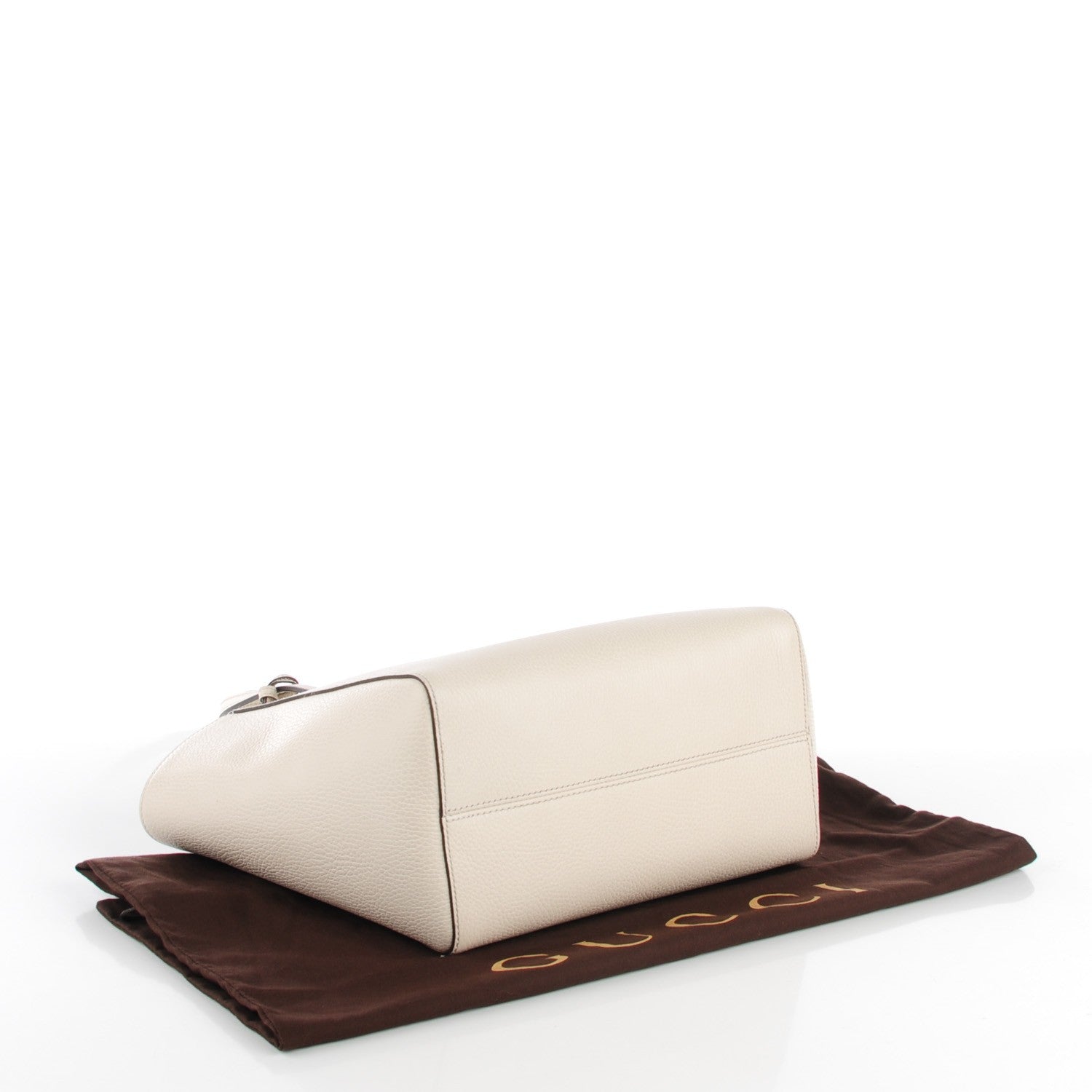 Gucci Dollar Calfskin Small Swing Tote Mystic White 4 of 6