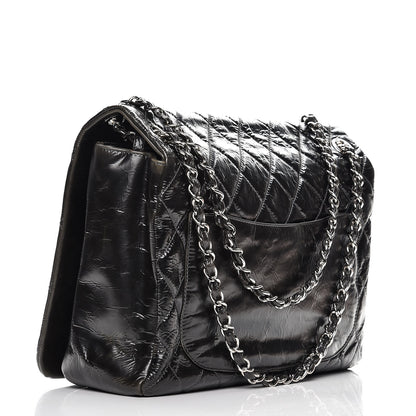Chanel Glazed Calfskin Quilted CC Messenger Bag Black 4 of 10