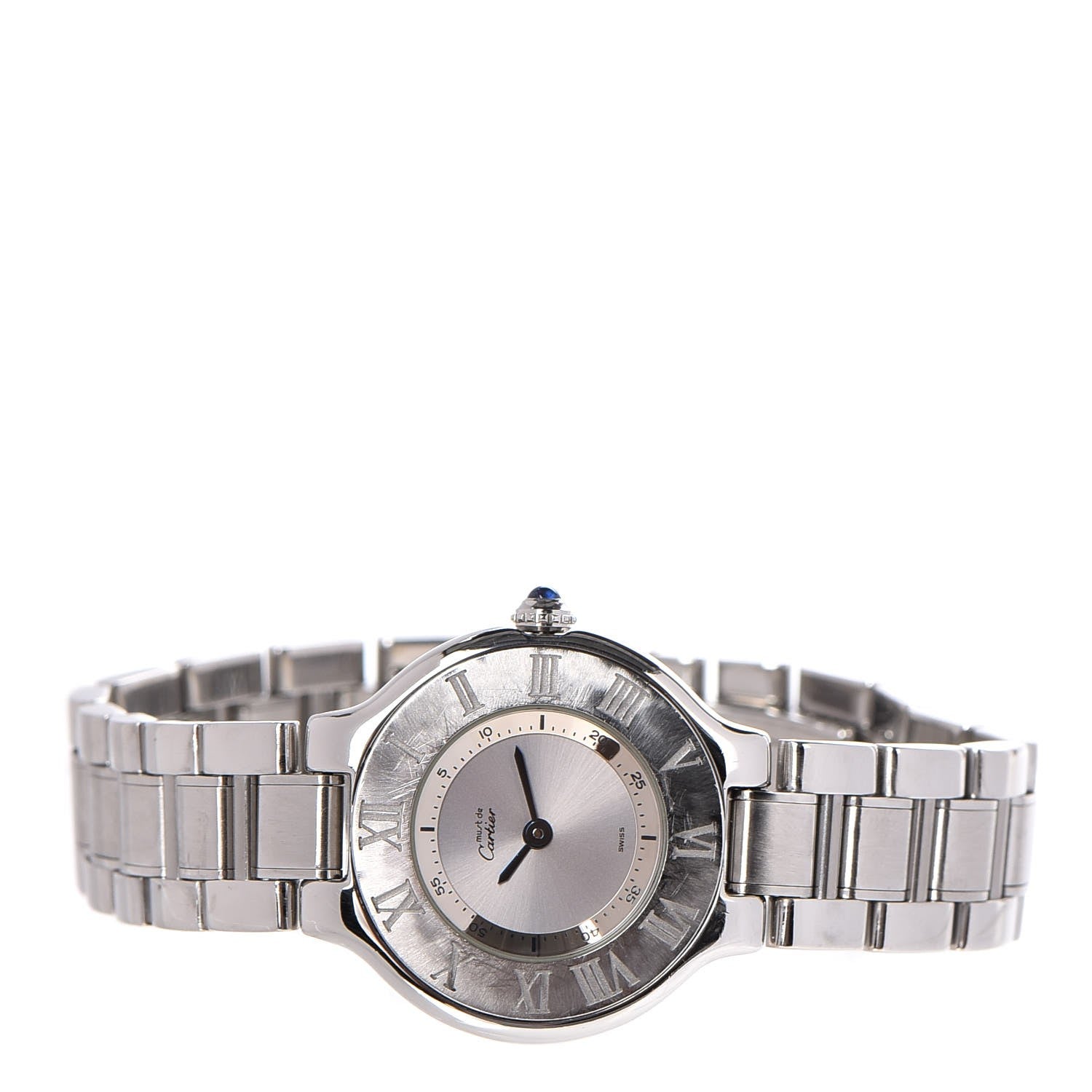 Cartier Stainless Steel 28mm Must De 21 Quartz Watch 3 of 5