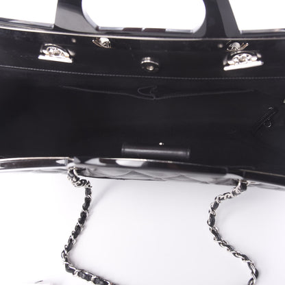 Chanel Glazed Calfskin Quilted Large CC Delivery Tote Black 5 of 10
