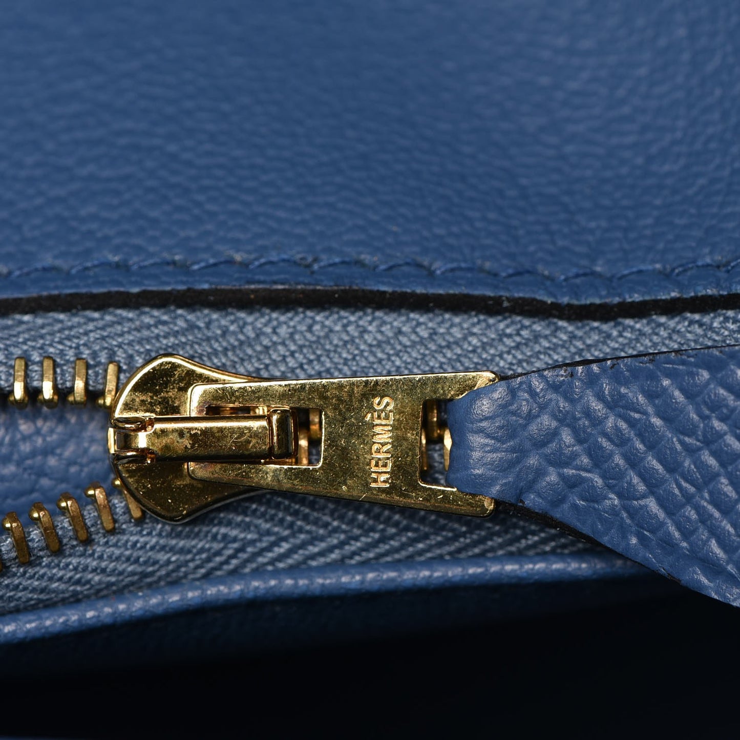 Epsom Birkin 35 Bleu Agate
