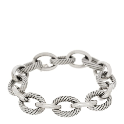 David Yurman Sterling Silver 17mm Extra Large Oval Link Bracelet 1 of 4