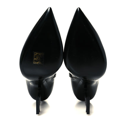 Saint Laurent Calfskin Opyum Ankle Boots 39 Black 6 of 10