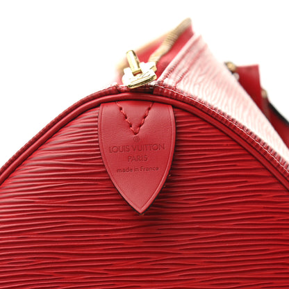Louis Vuitton Epi Keepall 45 Castillan Red 5 of 10