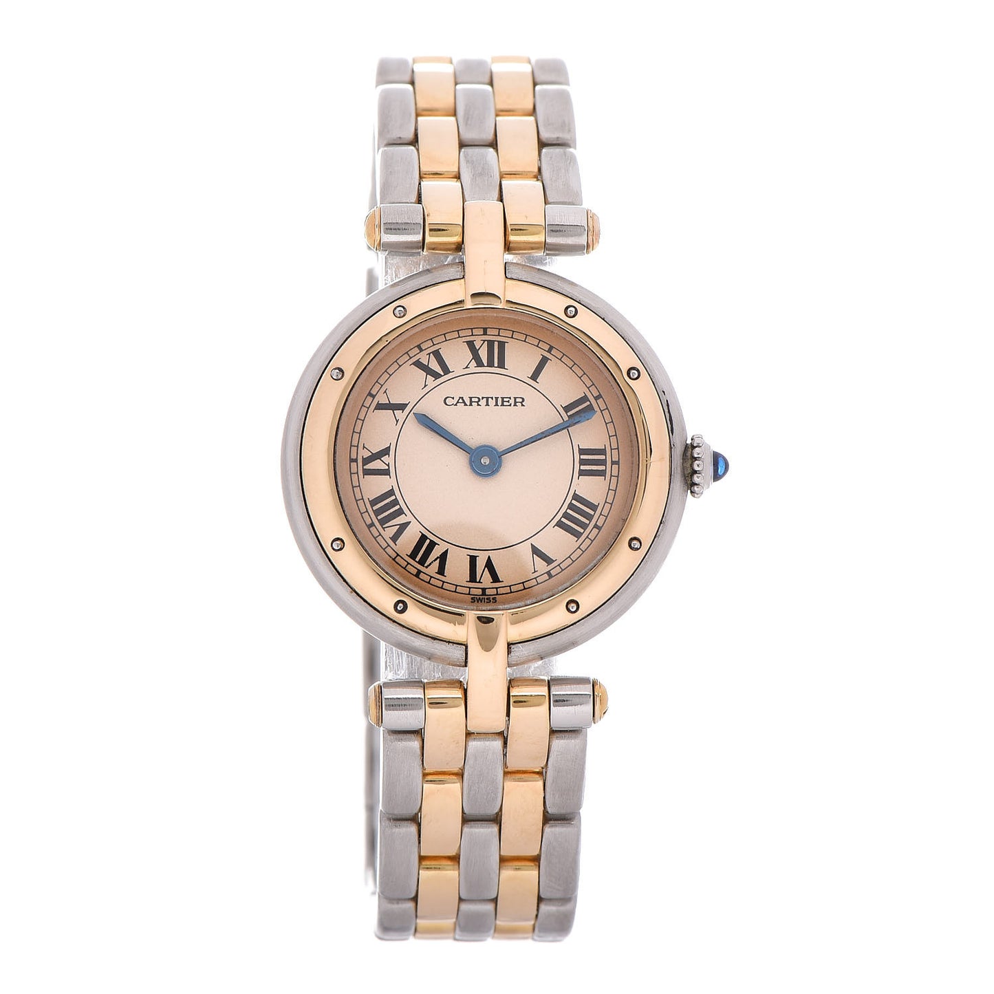 Stainless Steel 18K Yellow Gold 24mm Panthere Vendome Quartz Watch