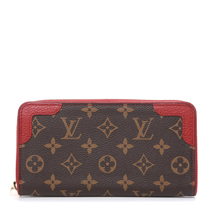 Louis Vuitton Monogram Retiro Zippy Wallet Cherry 1 of 8