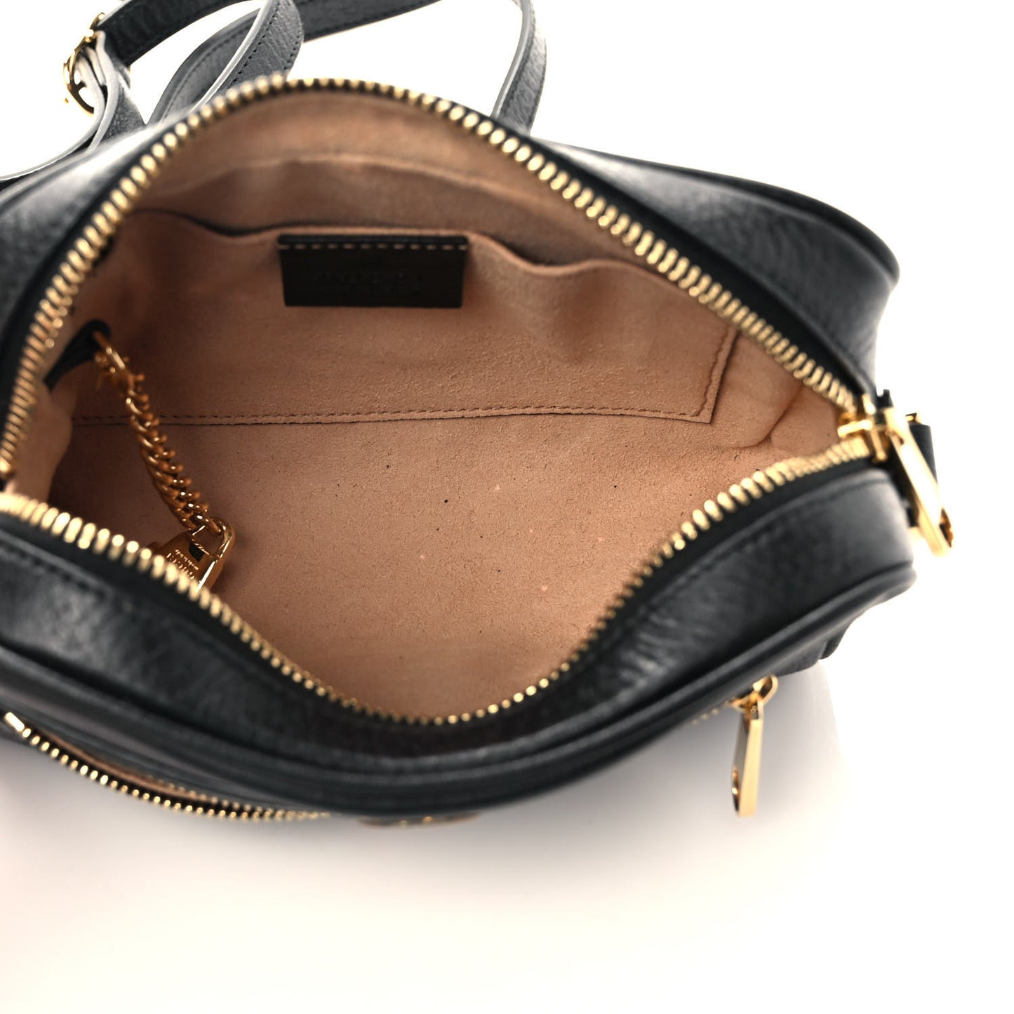 Calfskin Web Mini Ophidia Shoulder Bag Black