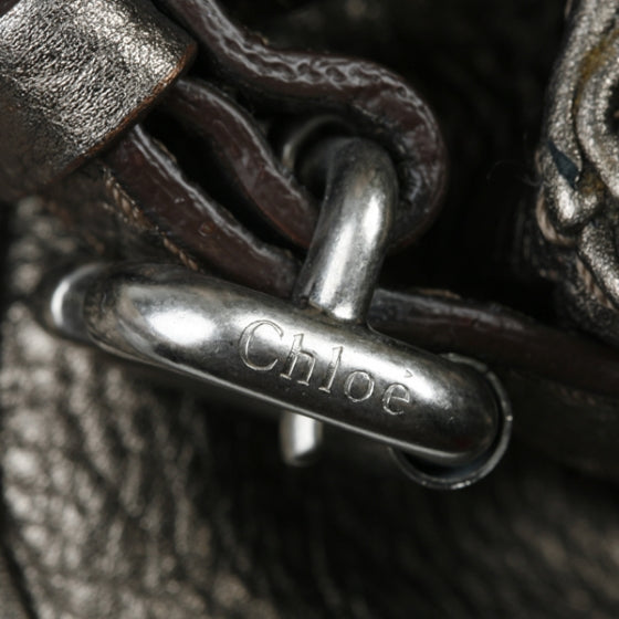 Chloe Leather Medium Paddington Satchel Metallic 9 of 12